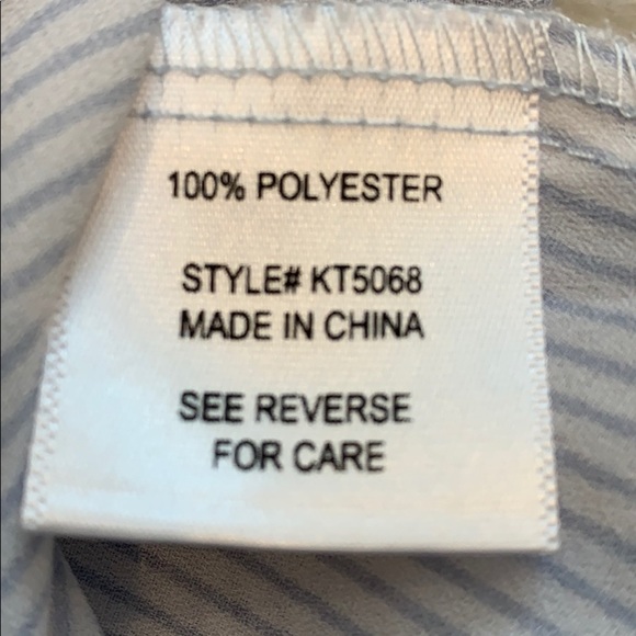 Blue Rain ruffle sleeve striped floral blouse - Picture 6 of 6